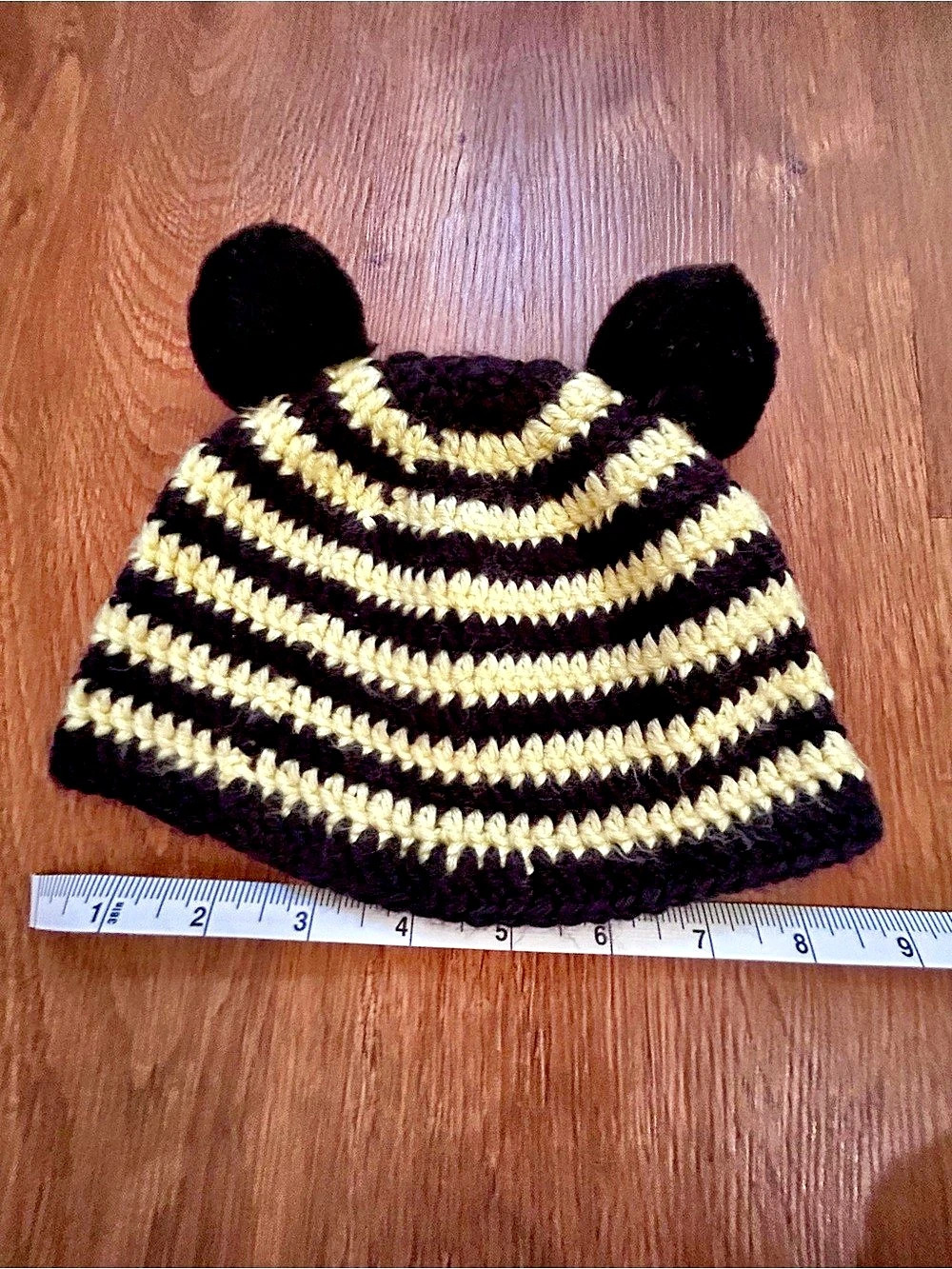 Kids Striped Pom Hat